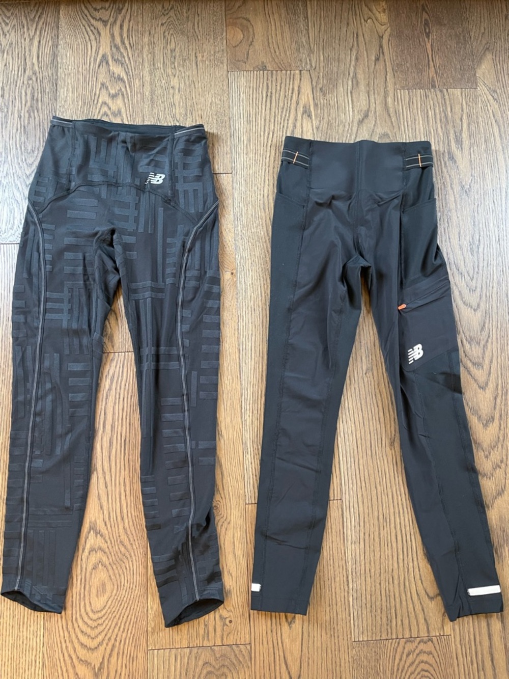 Lot of 2 Marathon New Balance Black Running Tights XS